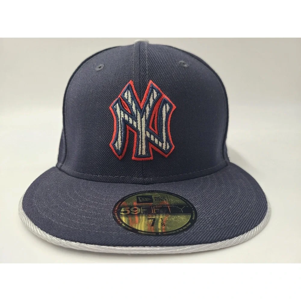 Vintage New York Yankees New Era 59Fifty Fitted 7 1/8 Hat Cap Wool Blend Men MLB
